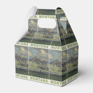Montana USA Vintage Reisegeschenkbox Geschenkschachtel