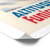 Montana Valais Switzerland Vintage Ski Poster (Ecke)