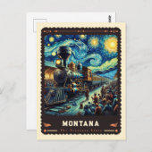 Montana | Vincent Van Gogh Inspiriert Postkarte (Vorne/Hinten)