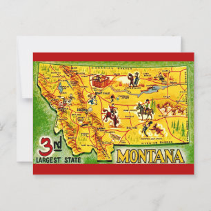 Montana Vintage-Karte Postkarte