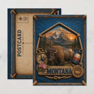 Montana Vintage Reise Postkarte