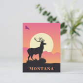 Montana Vintage Reise Postkarte (Stehend Vorderseite)