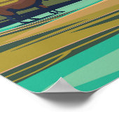 Montana Vintage Reiseplakat Poster (Ecke)