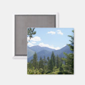 Montana Wald und Gebirge Landschaftliche Aussicht Magnet (Vorderseite/Rückseite)