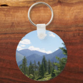 Montana Wald und Gebirge Landschaftliche Aussicht Schlüsselanhänger (Rückseite)