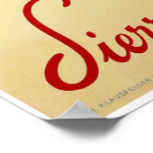 Montana, Wallis, Schweiz, Skiposter Poster (Ecke)