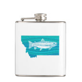 Montana Wave Fishing Flachmann (Vorderseite)