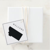 Montana Welcome Bag Geschenktag für Hochzeitstag Geschenkanhänger (Beispiel)