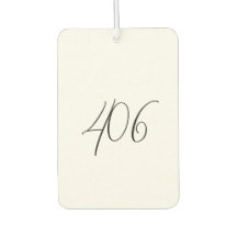 Montana White mit Black Area Code Air Freshener