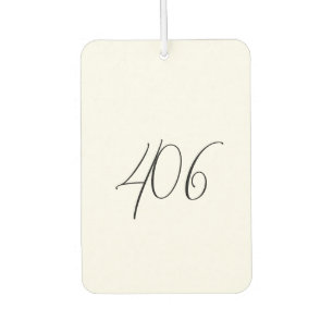 Montana White mit Black Area Code Air Freshener Autolufterfrischer