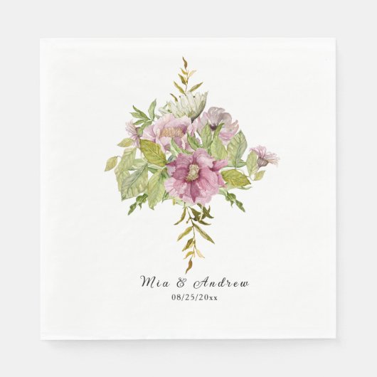 Montana Wild Blume Paper Napkins Serviette (Vorderseite)