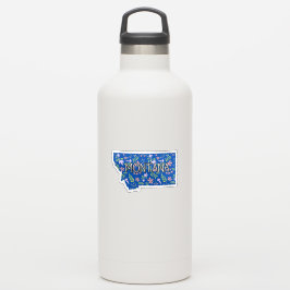 Montana Wildblume Aufkleber