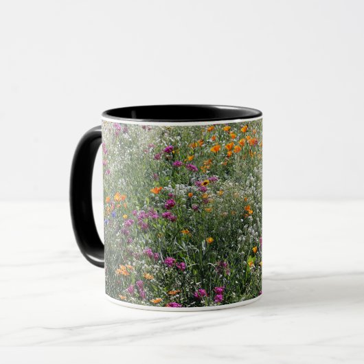 Montana-Wildblume-kombinierte Tasse 11oz (Vorderseite Links)