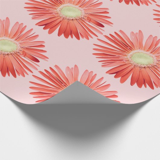 Montana-Wildblumen in rosa Geschenkpapier (Ecke)