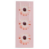 Montana-Wildblumen in rosa Geschenktüte Für Weinflaschen (Vorderseite)