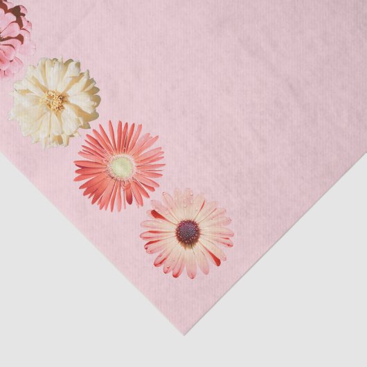 Montana-Wildblumen in rosa Gewebepapier Seidenpapier (Ausschnitt)