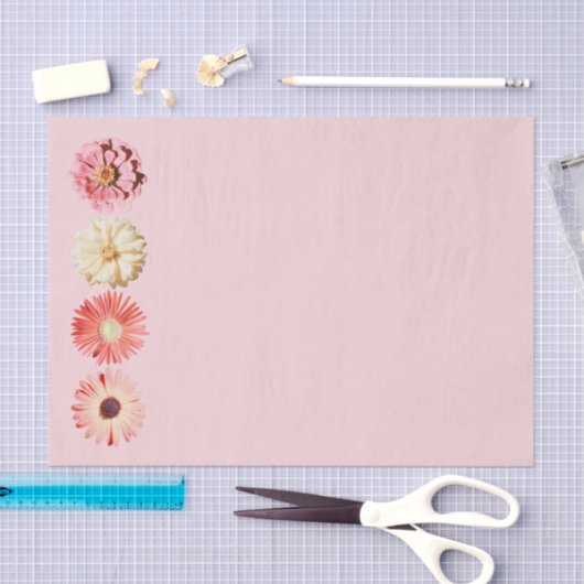 Montana-Wildblumen in rosa Gewebepapier Seidenpapier (Handwerk)