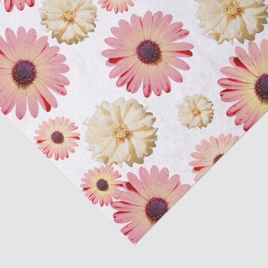 Montana-Wildblumen in rosa Gewebepapier Seidenpapier (Ausschnitt)