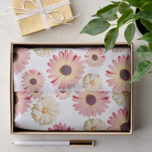 Montana-Wildblumen in rosa Gewebepapier Seidenpapier (Geschenk)