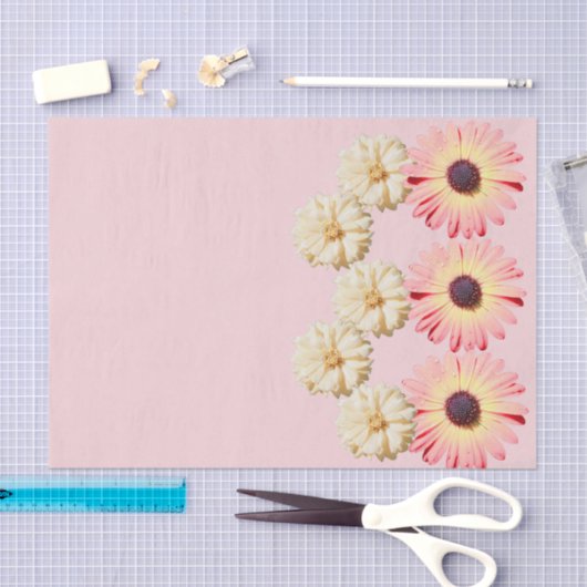 Montana-Wildblumen in rosa Gewebepapier Seidenpapier (Handwerk)