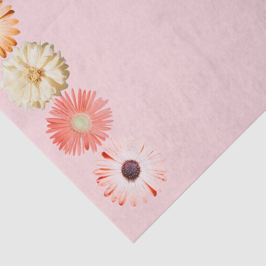 Montana-Wildblumen in rosa Gewebepapier Seidenpapier (Ausschnitt)