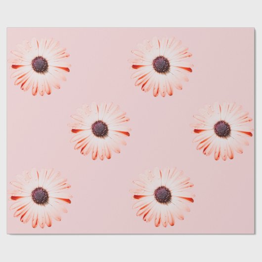 Montana-Wildblumen in rosa Wrapping Paper Geschenkpapier (Flach)