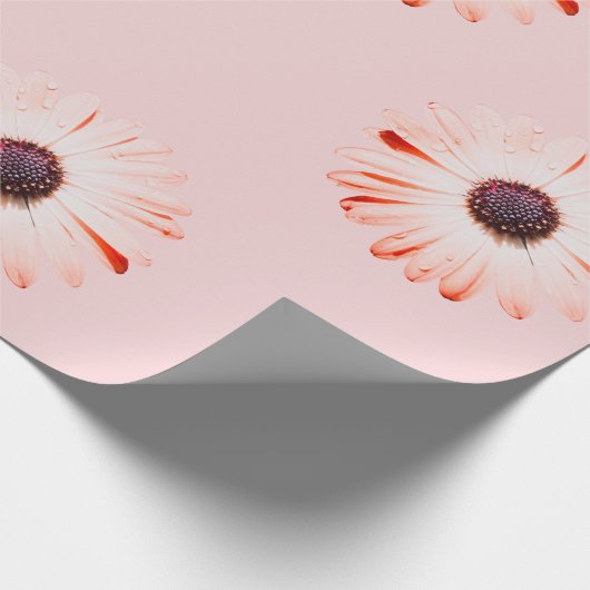 Montana-Wildblumen in rosa Wrapping Paper Geschenkpapier (Ecke)