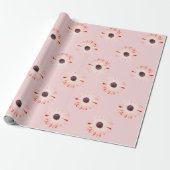 Montana-Wildblumen in rosa Wrapping Paper Geschenkpapier (Ungerollt)