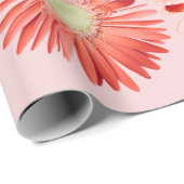Montana-Wildblumen in rosa Wrapping Paper Geschenkpapier (Rolleneckpunkt)