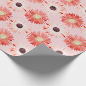 Montana-Wildblumen in rosa Wrapping Paper Geschenkpapier (Ecke)