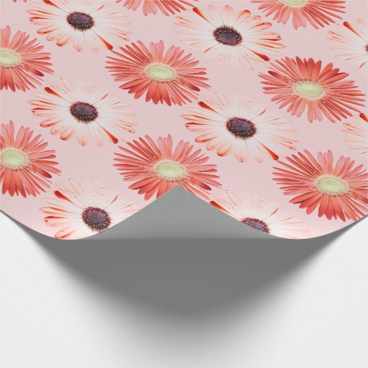 Montana-Wildblumen in rosa Wrapping Paper Geschenkpapier (Ecke)