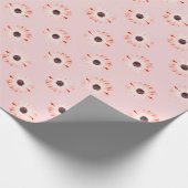 Montana-Wildblumen in rosa Wrapping Paper Geschenkpapier (Ecke)