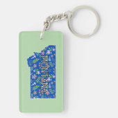 Montana-Wildblumen Schlüsselanhänger (Rückseite)