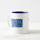 Montana-Wildblumen Zweifarbige Tasse (Vorderseite Links)