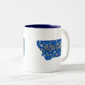 Montana-Wildblumen Zweifarbige Tasse (VorderseiteRechts)