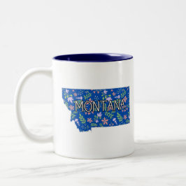 Montana-Wildblumen Zweifarbige Tasse