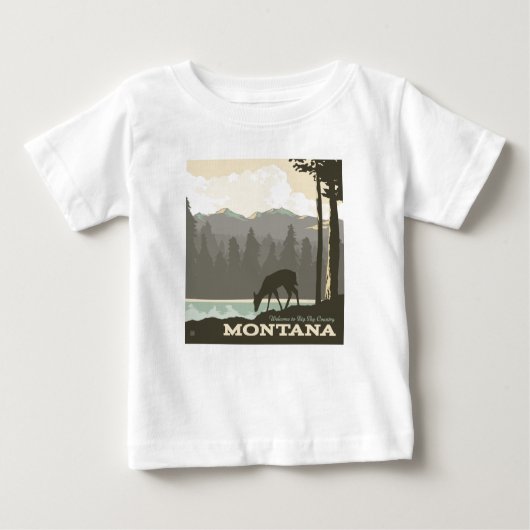 Montana | Willkommen im Big Sky Country Baby T-shirt (Vorderseite)