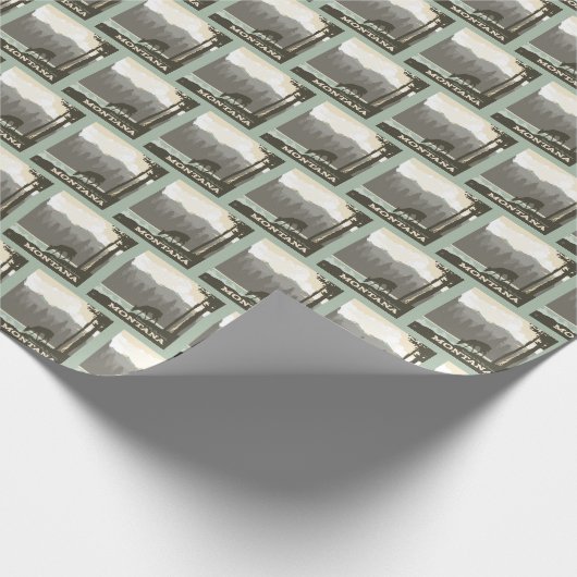 Montana | Willkommen im Big Sky Country Geschenkpapier (Ecke)