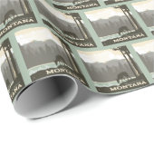 Montana | Willkommen im Big Sky Country Geschenkpapier (Rolleneckpunkt)