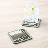 Montana | Willkommen im Big Sky Country Getränkeuntersetzer (Rechte Seite)