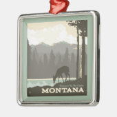 Montana | Willkommen im Big Sky Country Ornament Aus Metall (Links)