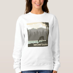 Montana   Willkommen im Big Sky Country Sweatshirt