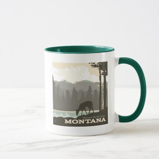 Montana | Willkommen im Big Sky Country Tasse (Rechts)