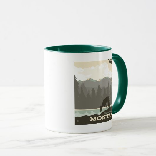 Montana | Willkommen im Big Sky Country Tasse (VorderseiteRechts)