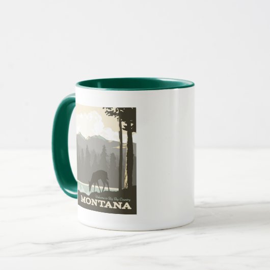 Montana | Willkommen im Big Sky Country Tasse (Vorderseite Links)