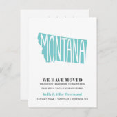 MONTANA Wir haben neue Adresse Neue Zuhause versch Postkarte (Vorne/Hinten)