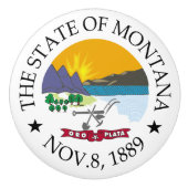Montana-Zeichen Keramikknauf (Vorderseite)