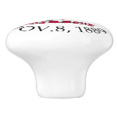 Montana-Zeichen Keramikknauf (Seitenansicht)