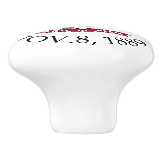 Montana-Zeichen Keramikknauf (Seitenansicht)