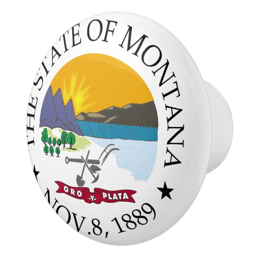 Montana-Zeichen Keramikknauf (Rechts)